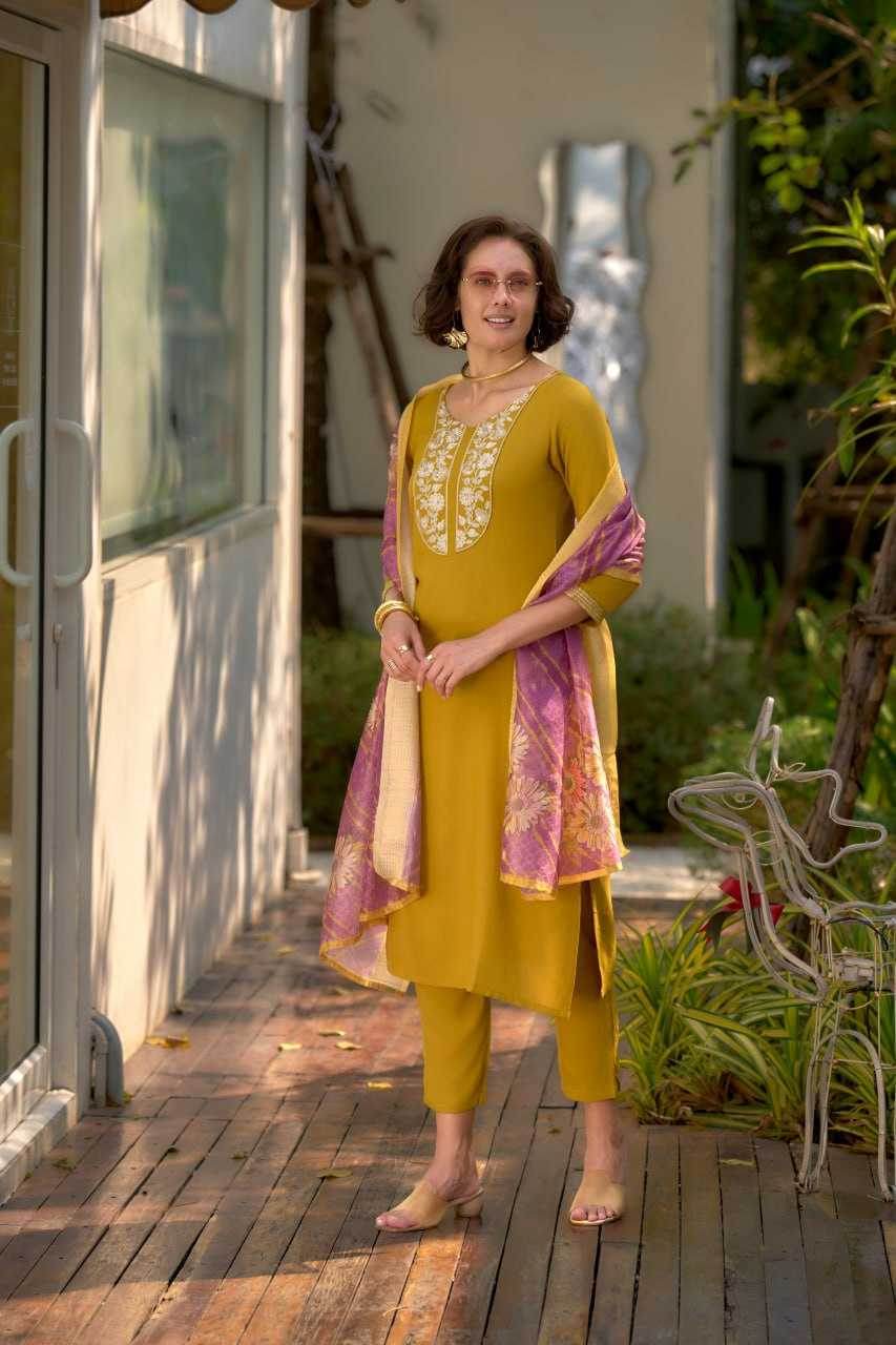 Viscose Rayon Embroidered Kurtis - MYLUXURY LANE ENTERPRISE